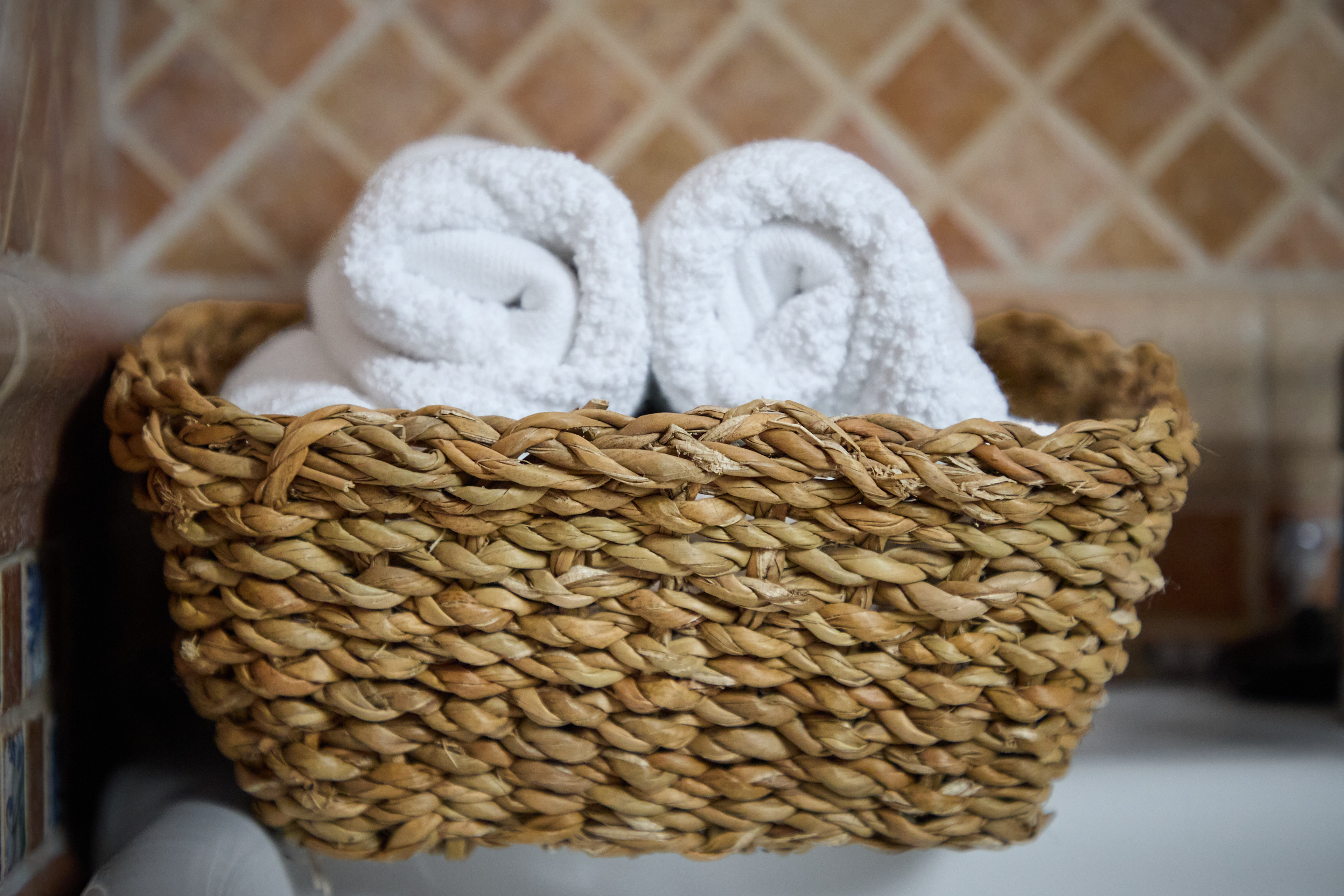 Natural texture and interior detail at Casa Wanda Estepona
